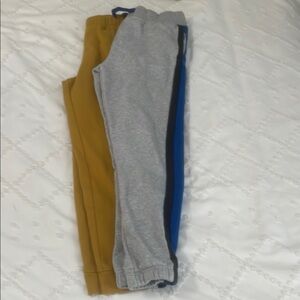 Kids' Boys size 14-16 Gray and Mustard Jogger Pants Set